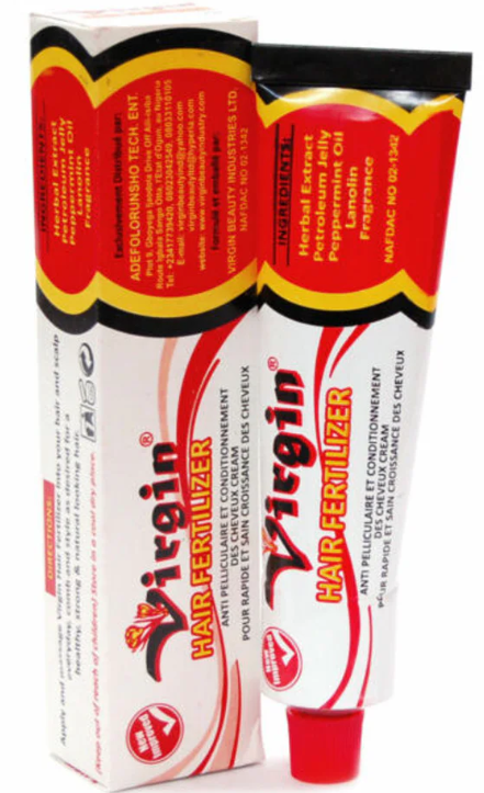 Virgin Hair Fertilizer Hair conditioning and Anti Dandruff Cream (Tube)
