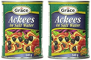 Grace Ackees in Salt Water Cans, 19 Ounce (Pack of 2)