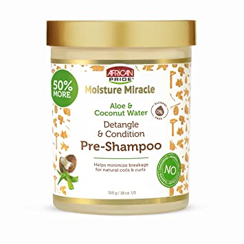 African Pride Moisture Miracle Aloe & Coconut Water Pre-Shampoo