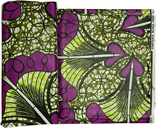 Authentic YLT Wax African Wax Fabric Print 6 Yards