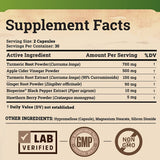 Turmeric Curcumin Supplement with Ginger & Apple Cider Vinegar, BioPerine Black Pepper, Tumeric & Ginger, 95% Curcuminoids & Joint Supplement, Antioxidant Tumeric Supplements Capsules, Nature's Base. 120 Capsules