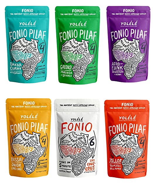 Yolele Fonio Variety Pack of 6