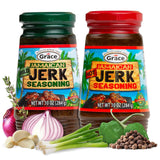 GRACE JERK SEASONING 1 HOT AND 1 MILD 10 OZ BOTTLES