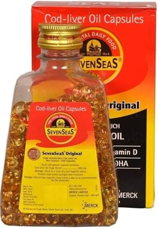 SEVEN SEAS COD LIVER OIL CAPSULES 5 X 500 CAPSULES