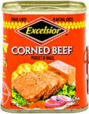 EXCELSIOR Corned Beef Grade A Corned Beef In Natural Juices, 12 Ounce x 12 CANS