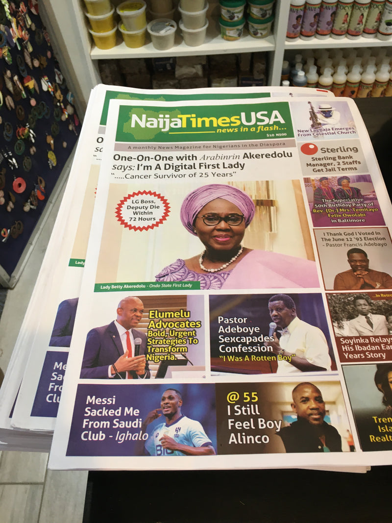 Naija Times USA Magazine November 2023 Issue