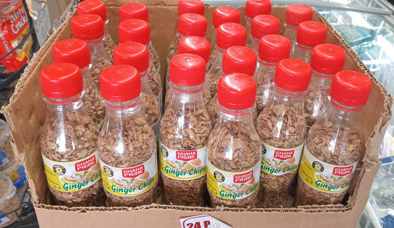 GHANA PRIDE GINGER CHIPS 24 BOTTLES