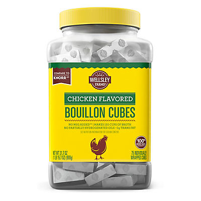 Wellsley Farms Chicken Flavored Bouillon Cubes, 75 ct.