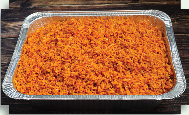 READY TO EAT JOLLOF RICE 16OZ CONTAINER with MEAT