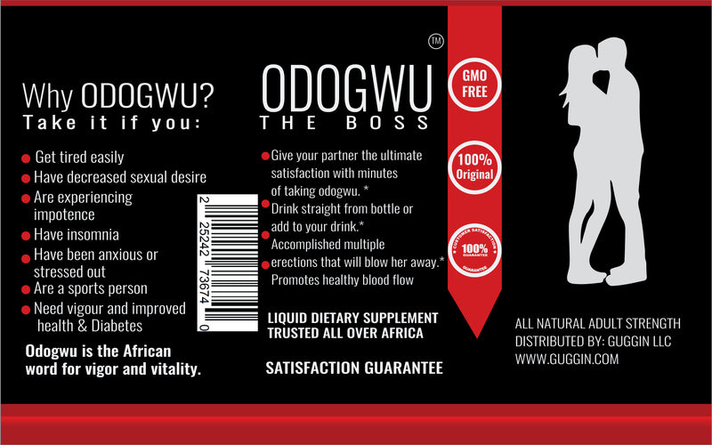 ODOGWU, THE BOSS, HERBAL DRINK FOR POWER x24 bottles