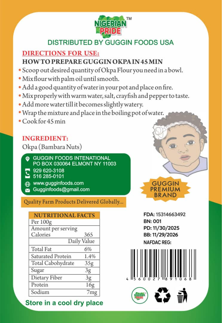 Okpa 5Lbs (Bambara nuts) (x4)