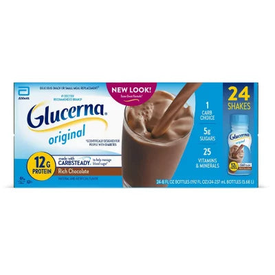 Glucerna Diabetes Nutritional Shake Rich Chocolate Ready To Drink Bottles