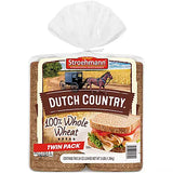 Stroehmann Dutch Country Wheat Bread, 2 pack