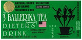 3 Ballerina Tea 1 BOX of 18 tea bags