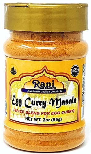 Rani Egg Curry Masala, 21 Spice Blend 3oz (85g) Shaker Top For Your Eggs or Tofu Scramble ~ All Natural | Vegan | Gluten Friendly | NON-GMO | Indian Origin