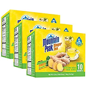 Jamaica Mountain Peak Original Ginger Tea, Sweetened, (3 Pack)