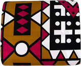 Authentic African Cotton Ankara Kente Print 6 Yards