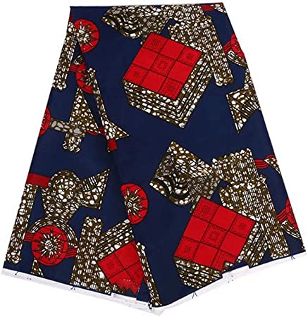 Authentic African Polyester Wax Print 6 Yards