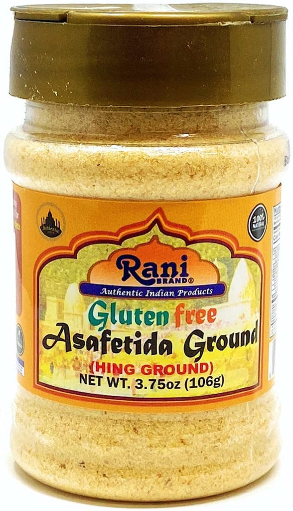 Rani Asafetida (Hing) Ground 3.75oz (106g) Gluten Free ~ All Natural | Salt Free | Vegan | NON-GMO | Asafoetida Indian Spice | Best for Onion Garlic Substitute