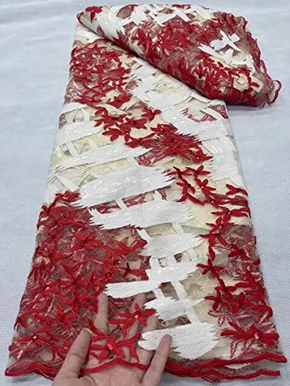 Authentic Nigerian Lace Fabric 5 Yards