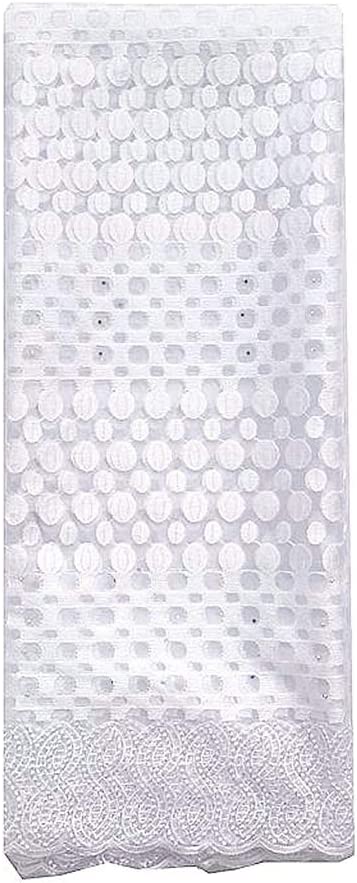 Authentic African White Lace Fabrics 5 Yards