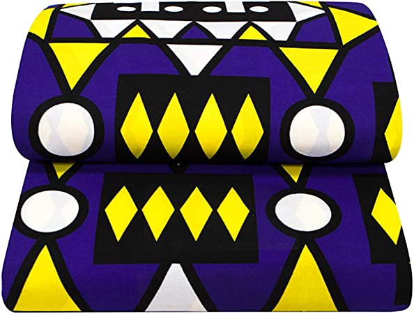 Authentic African Cotton Ankara Kente Print 6 Yards