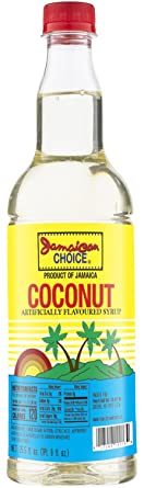 Jamaican Choice Coconut Flavored Syrup