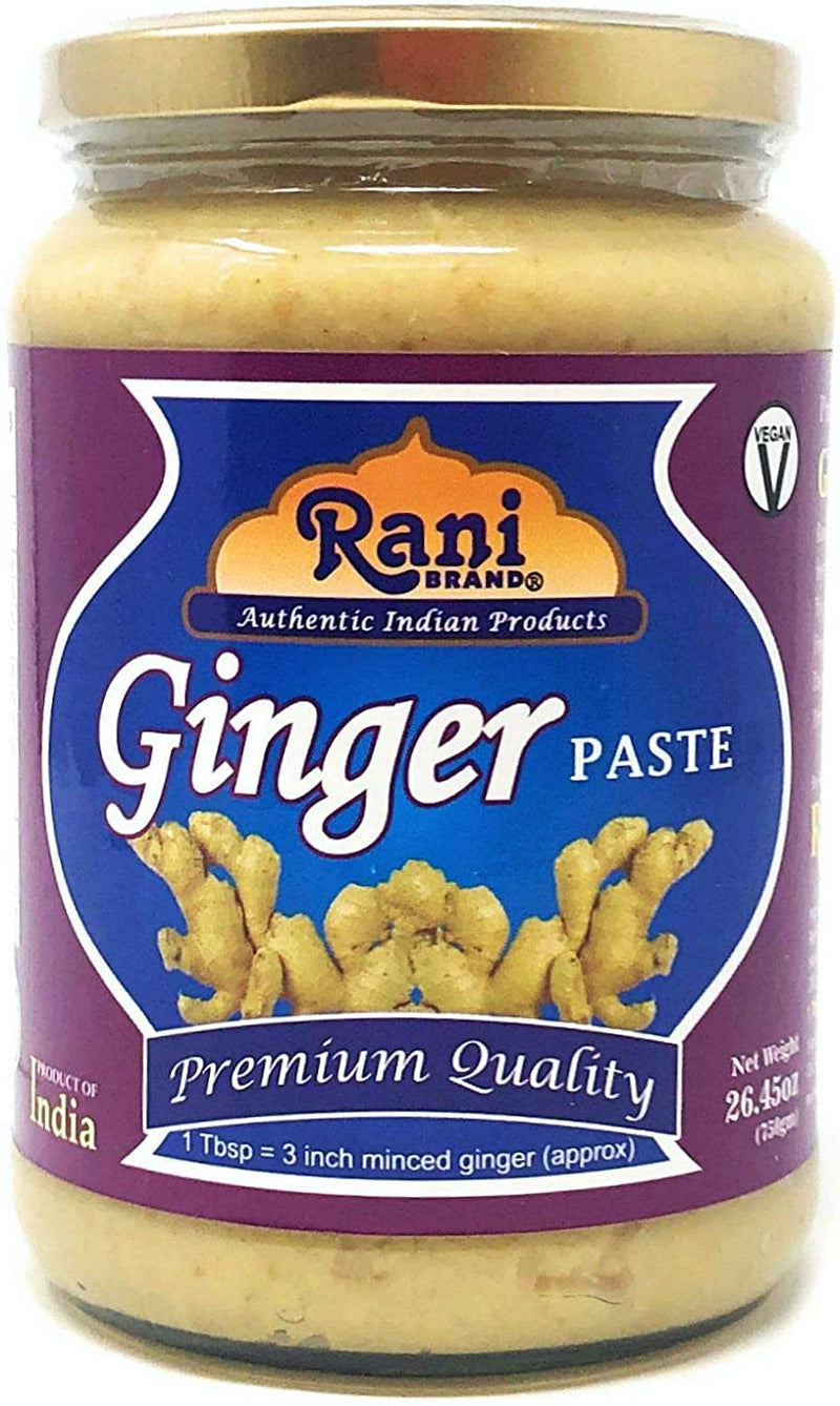 Rani Ginger Cooking Paste 26.5oz (750g) ~ Vegan | Glass Jar | Gluten Free | NON-GMO | No Colors | Indian Origin