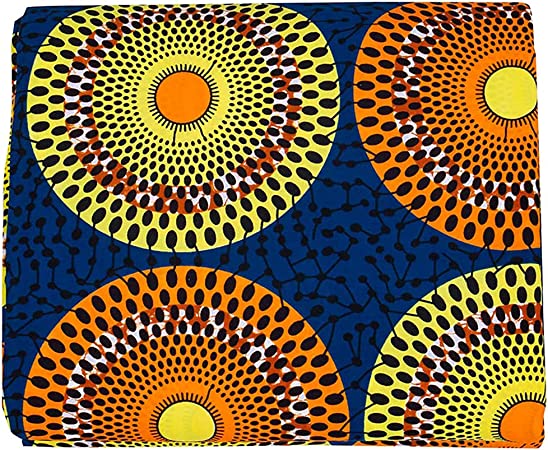 Authentic African Cotton Ankara Kente Print 6 Yards