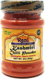 Rani Kashmiri Chilli Powder (Deggi Mirch, Low Heat) Ground Indian Spice 3oz (85g) PET Jar ~ All Natural | Salt-Free | Vegan | No Colors | Gluten Friendly | NON-GMO | Indian Origin