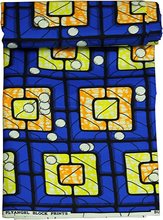 Authentic YLT Wax African Wax Fabric Print 6 Yards