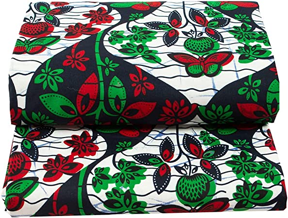 Authentic African Polyester Wax Print 6 Yards