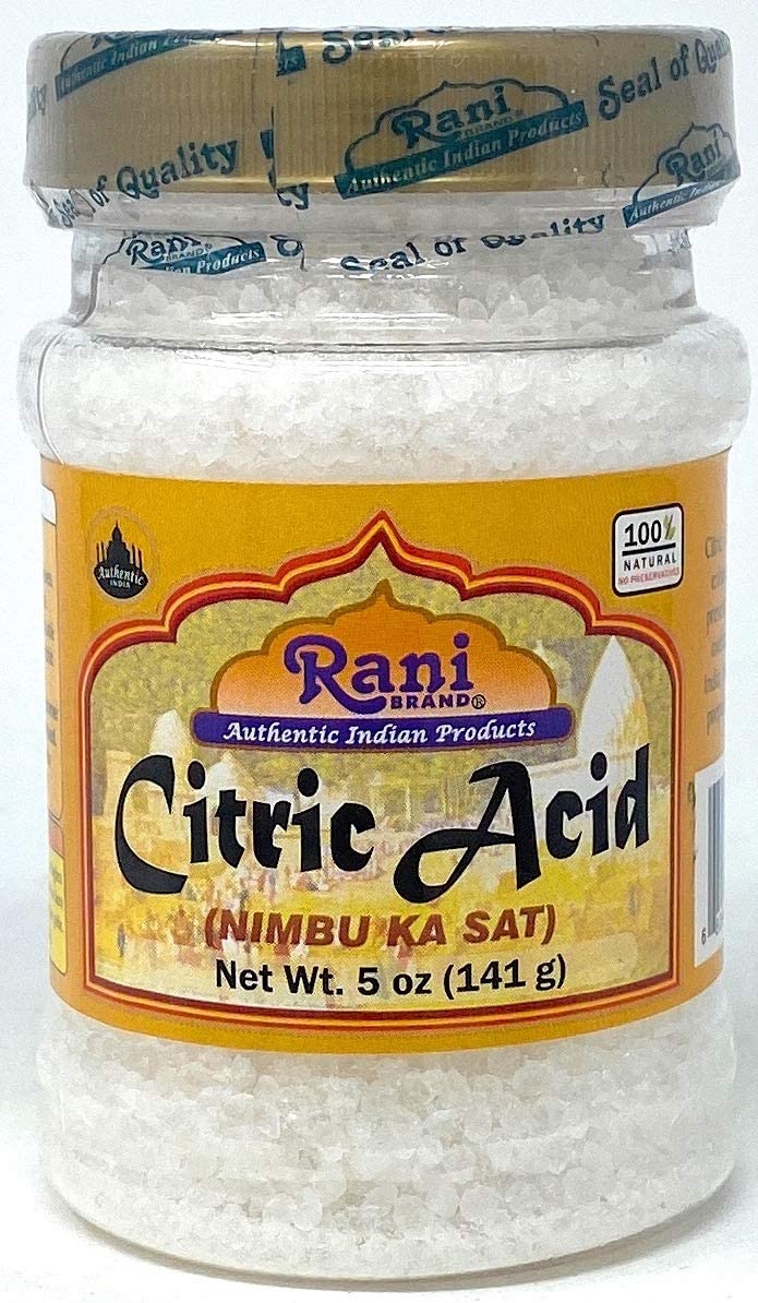 Rani Citric Acid Powder, Food Grade (Limbu Ka Ful) 5oz (142g) ~ Used for cooking, bath bombs, cleaning | Indian Origin | Gluten Friendly