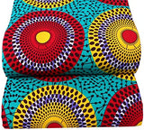 Authentic BintaRealWax African Cotton Fabric, African Ankara Print 6 Yards