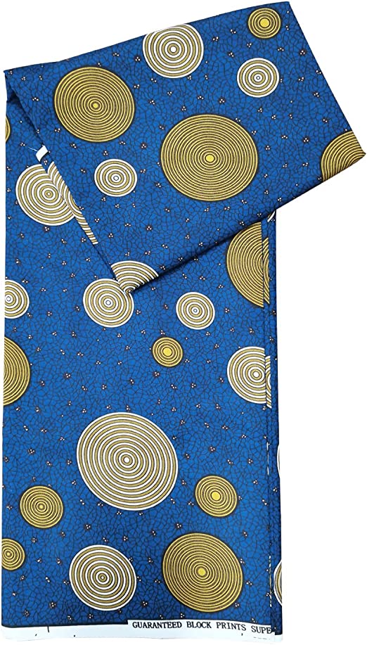 Authentic YLT Wax African Wax Fabric Print 6 Yards
