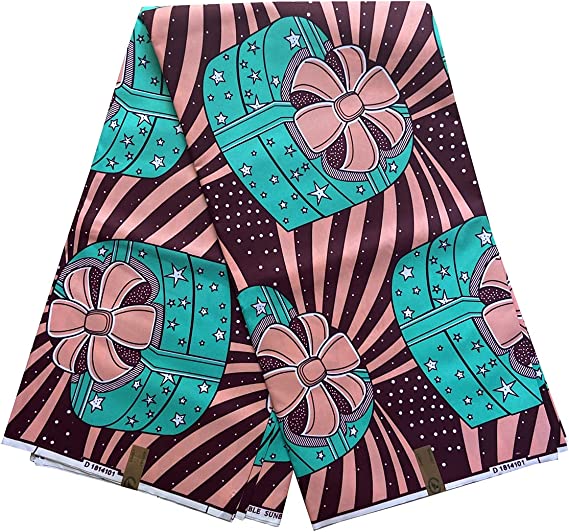 Authentic African Kente Polyester Wax Print 6 Yards