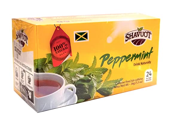 Shavuot Natural Jamaican Peppermint Tea 24 Bags