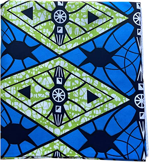 Authentic African Polyester Ankara Kente Wax Print 6 Yards (ADWAXDA)