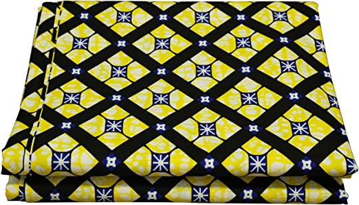 Authentic YLT Wax African Wax Fabric Print 6 Yards