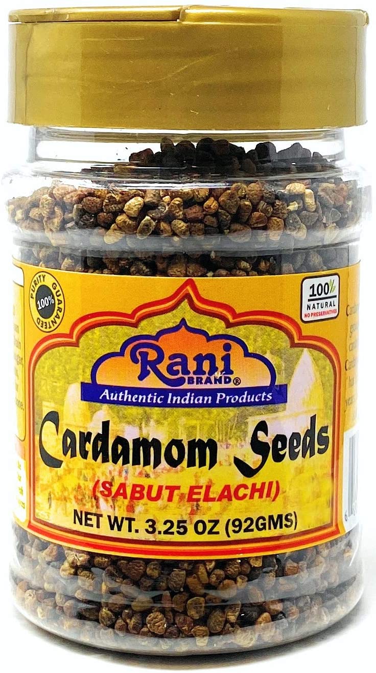 Rani Cardamom (Elachi) Decorticated Seeds Indian Spice 3.25oz (92g) PET Jar~ All Natural | Vegan | Gluten Friendly | NON-GMO | Indian Origin