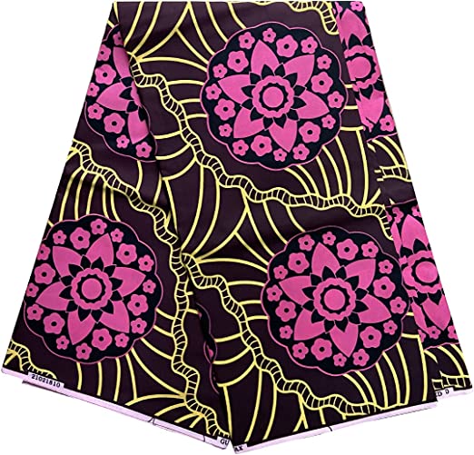 Authentic African Kente Polyester Wax Print 6 Yards