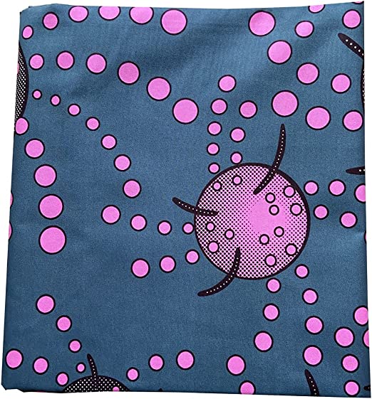 Authentic African Kente Polyester Wax Print 6 Yards