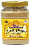 Rani Black Pepper Fine Powder 80 Mesh, Premium Indian 16oz (454g) ~ Gluten Friendly, Non-GMO, Natural