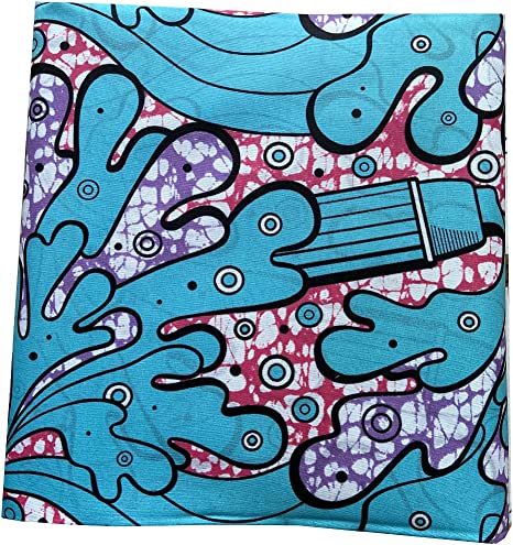 Authentic African Kente Polyester Wax Print 6 Yards