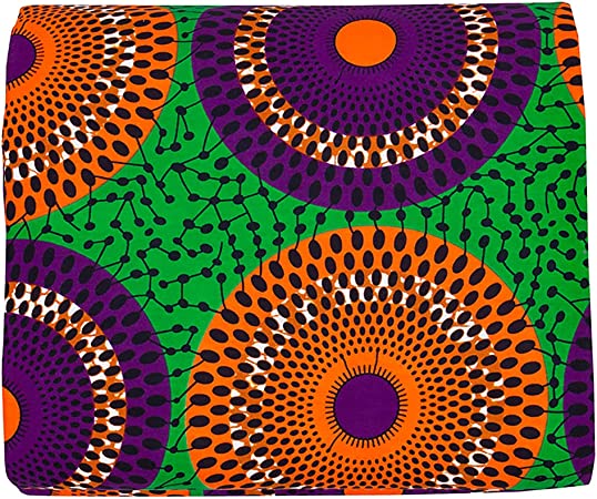 Authentic BintaRealWax African Cotton Ankara Kente Print 6 Yards