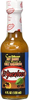 El Yucateco Sauce Hot Habanero Caribbean, 4 Fl Oz (Pack of 3)