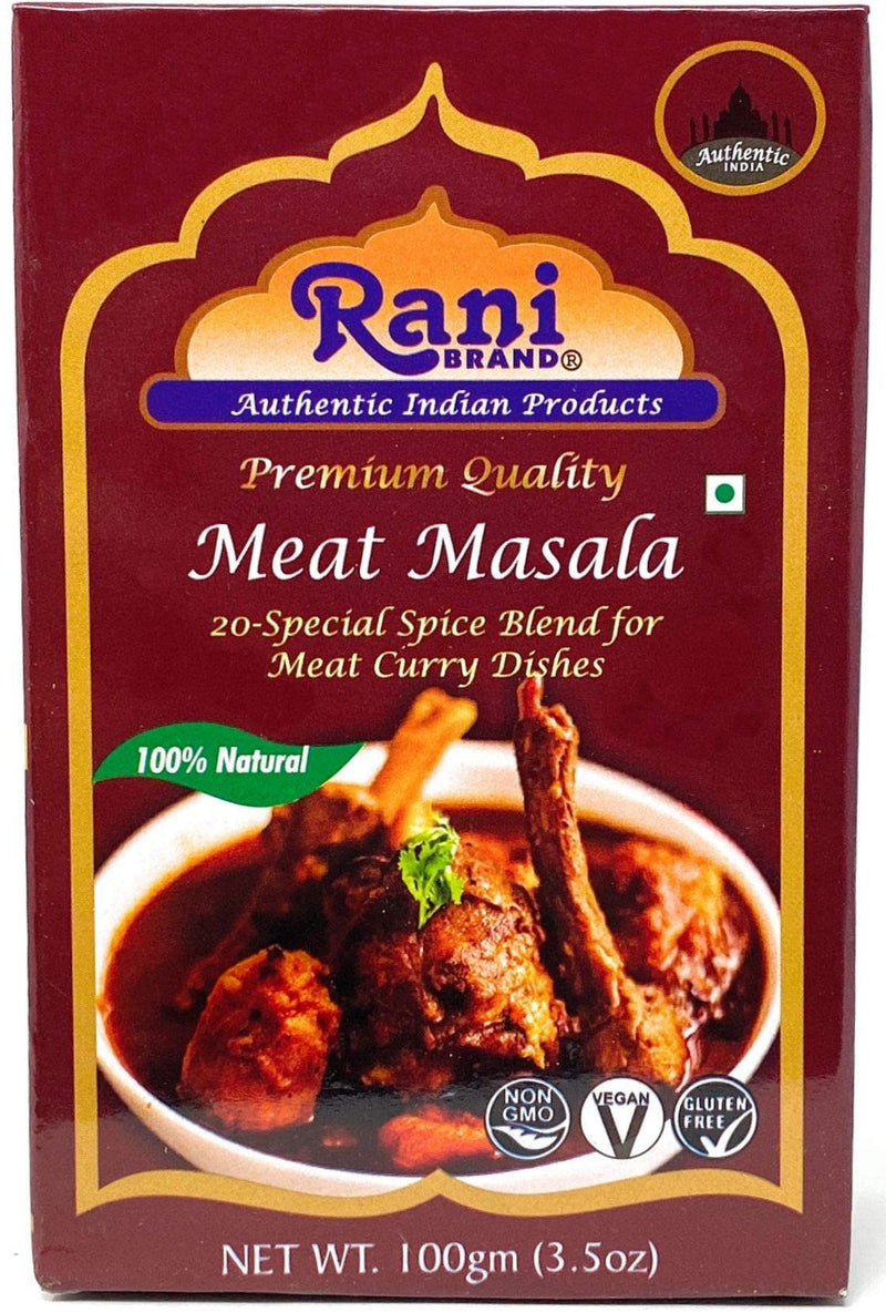Rani Meat Curry Masala 21-Spice Blend 3.5oz (100g) ~ All Natural | Vegan | No Colors | Gluten Friendly | NON-GMO | Indian Origin