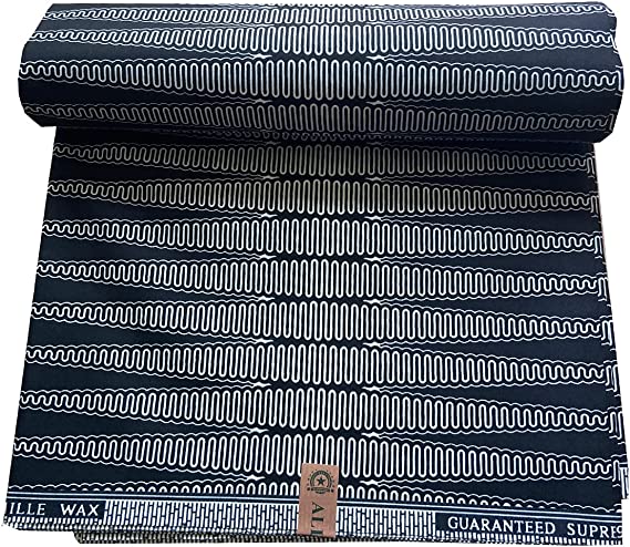 Authentic African Kente Polyester Wax Print 6 Yards