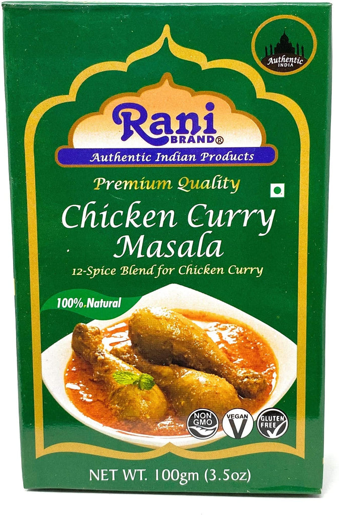 Rani Chicken Curry Masala (Indian 16-Spice Blend for Chicken) 3.5oz (100g) ~ All Natural | Vegan | No Colors | Gluten Friendly | NON-GMO | Indian Origin