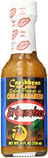 El Yucateco Caribbean Habanero Salsa, 4 ounce 12pack